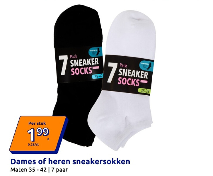 Dames of heren sneakersokken