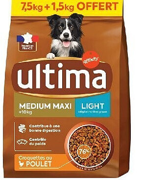 Croquettes Light pour chien medium Ultima