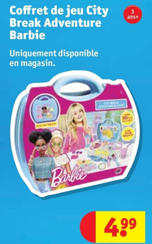 Coffret de jeu City Break Adventure Barbie