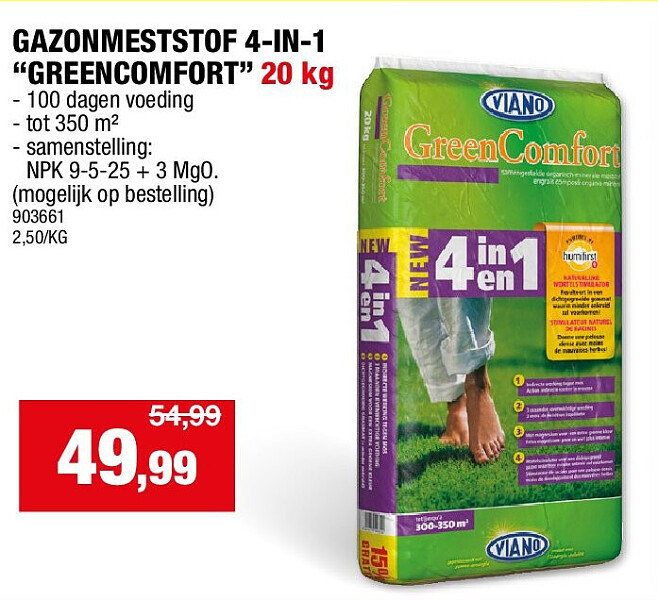 GAZONMESTSTOF 4-IN-1 “GREENCOMFORT” 20 kg