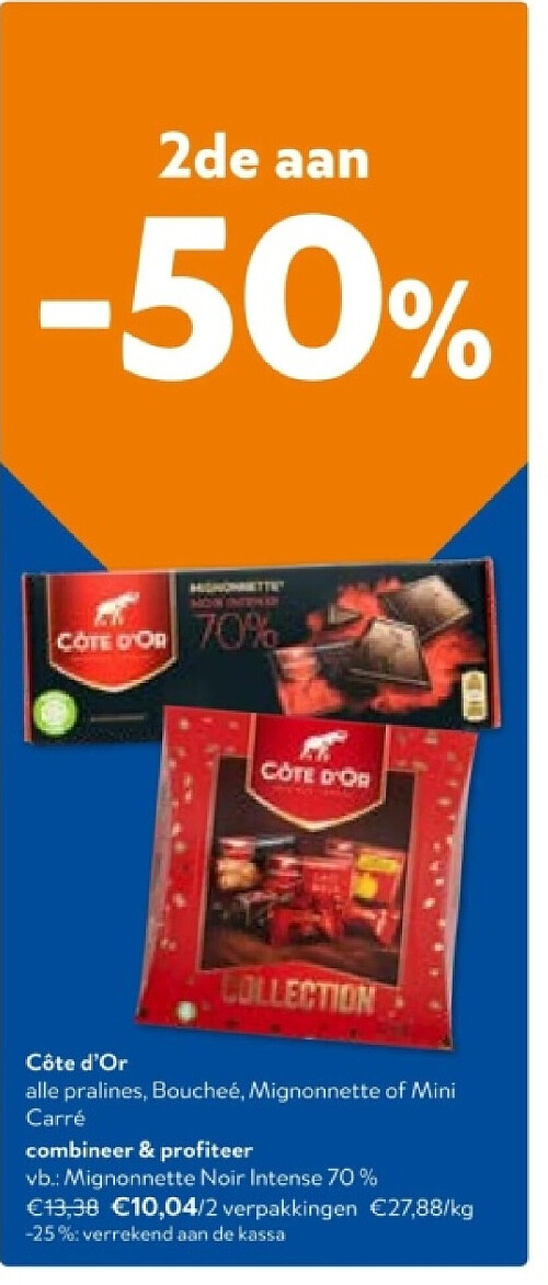 Côte d'Or Mignonnette Noir Intense 70%