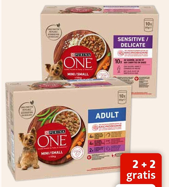Purina One natvoer hond 10 x 85 g