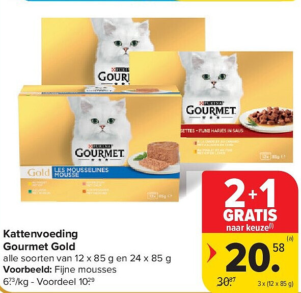 Kattenvoeding Gourmet Gold