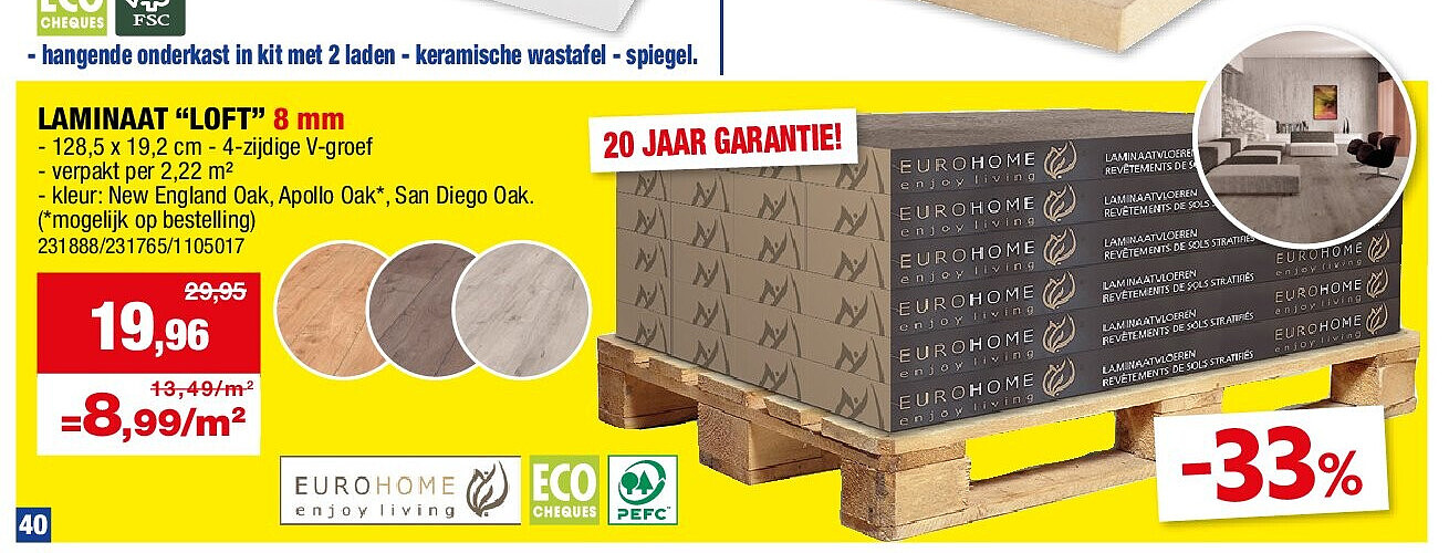 LAMINAAT “LOFT” 8 mm