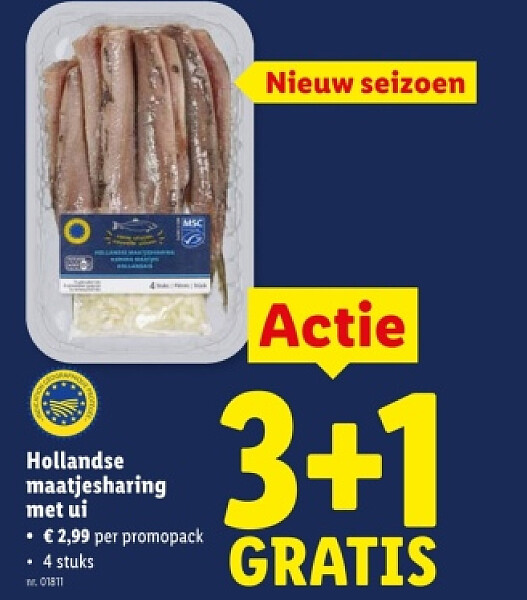 Hollandse maatjesharing met ui