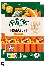Saucisses de Francfort fumage au bois de hêtre Stoeffler – lot de 12