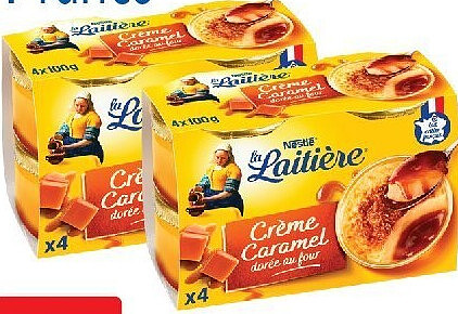 Crème caramel dorée au four La Laitière
