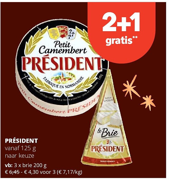PRÉSIDENT brie 200 g