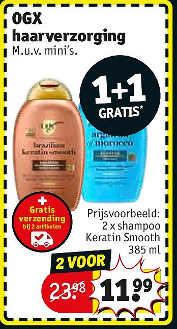 2 x shampoo Keratin Smooth 385 ml