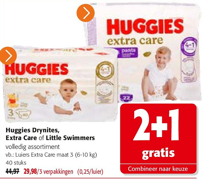 Luiers Extra Care maat 3 (6-10 kg) 40 stuks