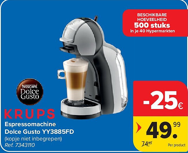 Espressomachine Dolce Gusto YY3885FD