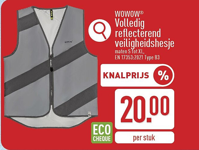 Volledig reflecterend veiligheidshesje