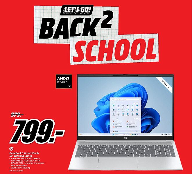 Hp OmniBook 5 16-bc1000nb 16” Windows laptop
