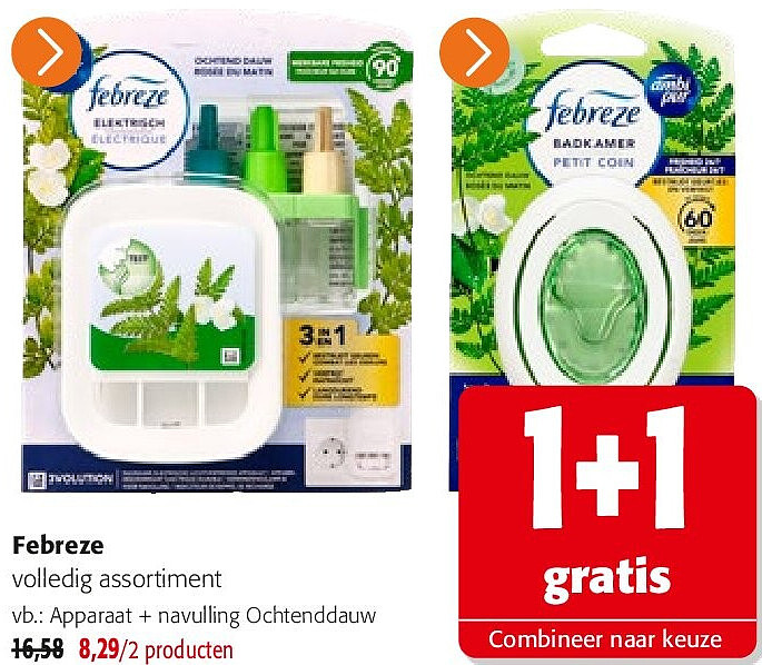 Febreze volledig assortiment