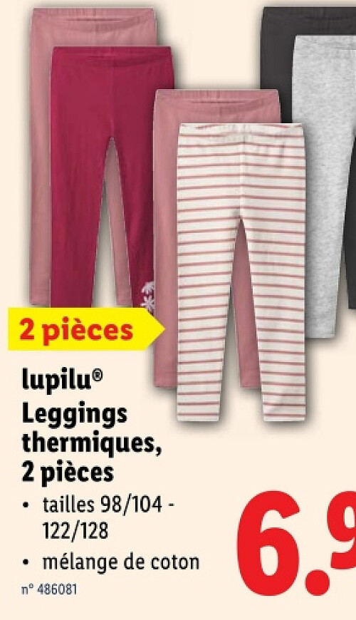 Leggings thermiques, 2 pièces