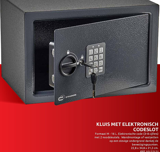 Kluis met elektronisch codeslot