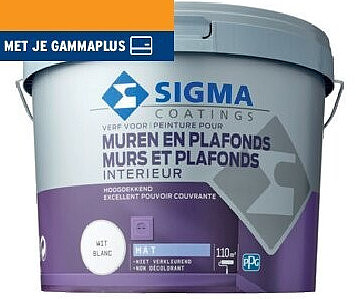 Sigma muurverf wit 10 L