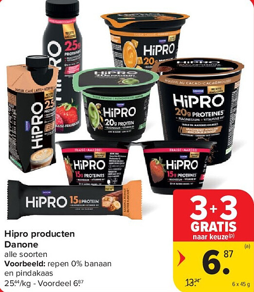 Hipro producten Danone