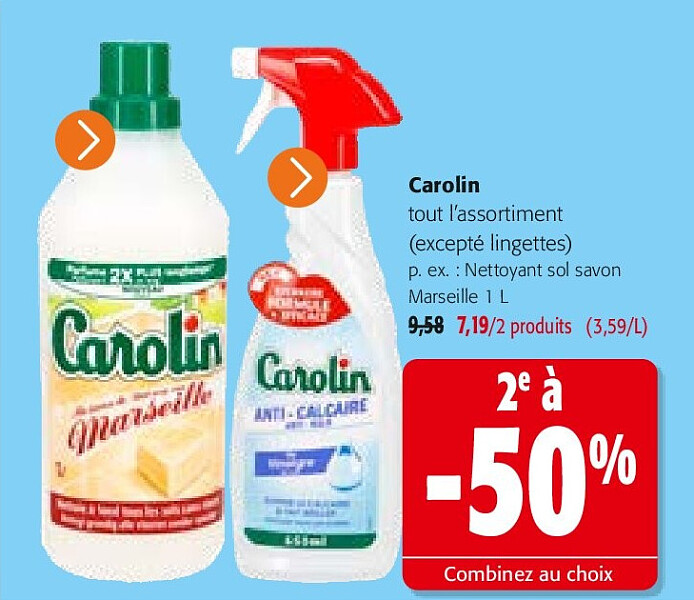 Carolin tout l’assortiment