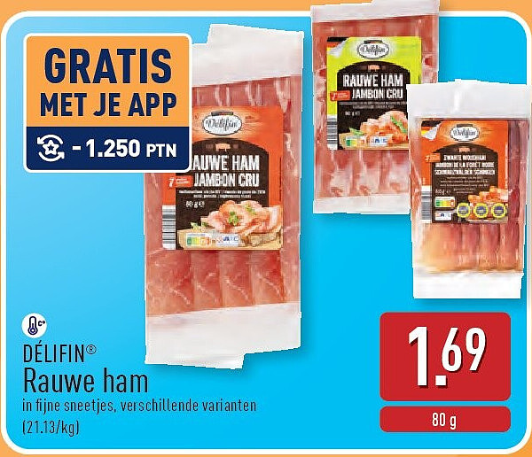 Rauwe ham