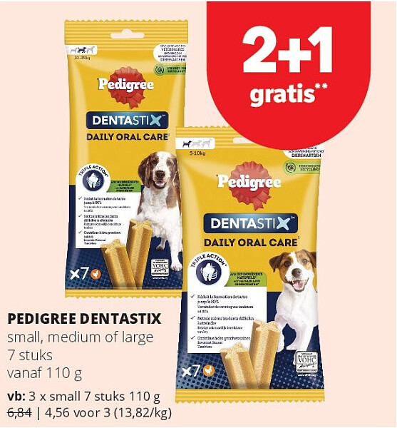 PEDIGREE DENTASTIX small 7 stuks 110 g