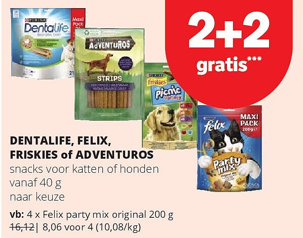 DENTALIFE, FELIX, FRISKIES of ADVENTUROS