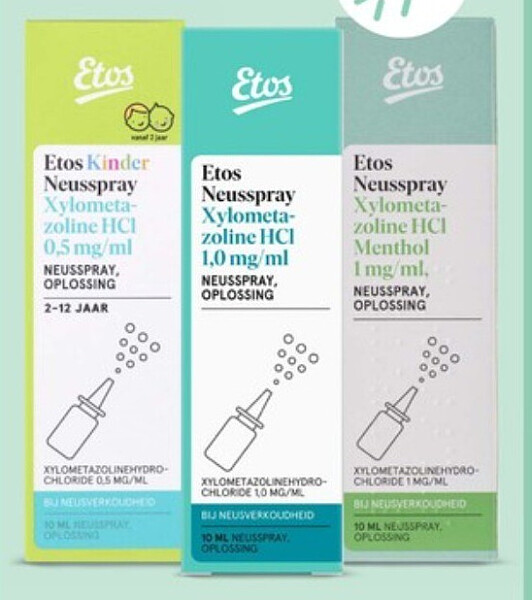 Etos neusspray xylometazoline