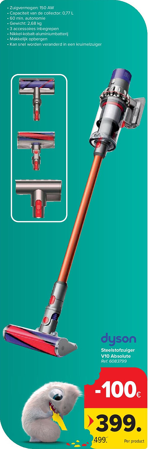 Steelstofzuiger V10 Absolute