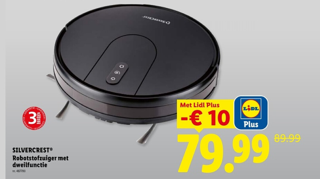 Robotstofzuiger met dweilfunctie
