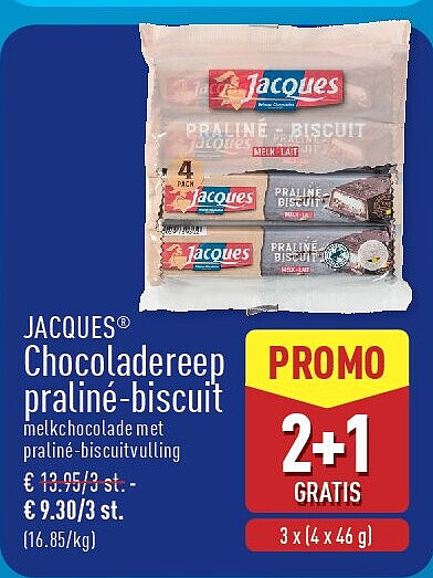 Chocoladereep praliné-biscuit