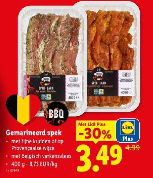 Gemarineerd spek