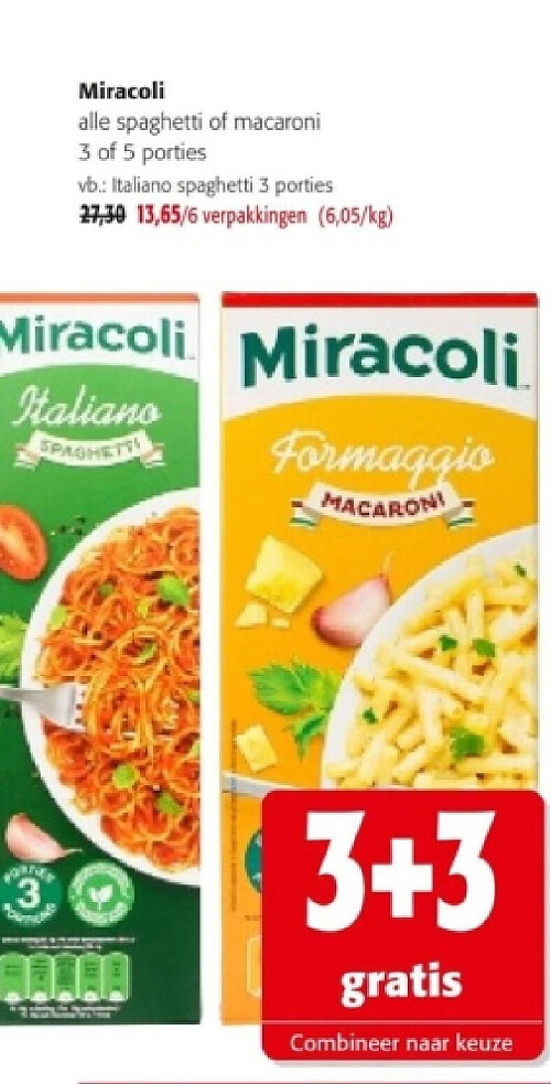 Miracoli Italiano spaghetti 3 porties
