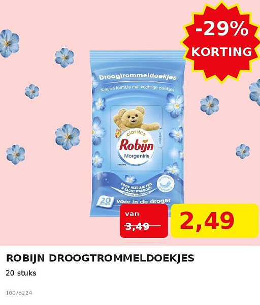 ROBIJN DROOGTROMMELDOEKJES