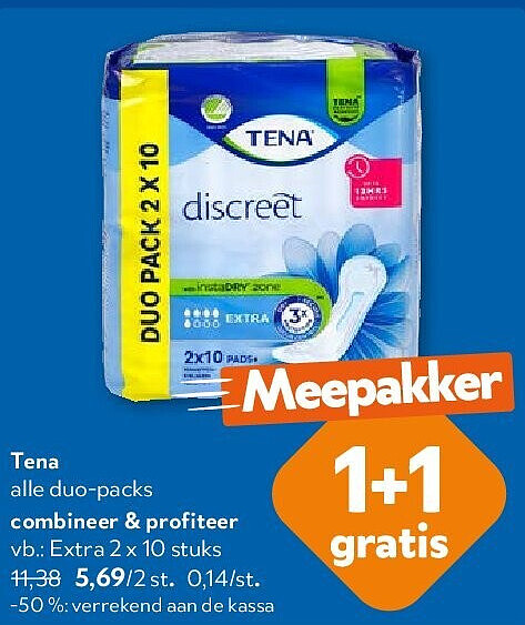 Tena Extra 2 x 10 stuks
