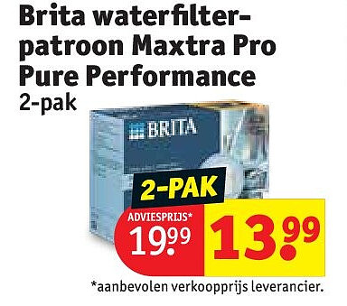 Brita waterfilterpatroon Maxtra Pro Pure Performance