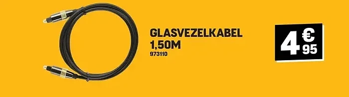 GLASVEZELKABEL 1,50M