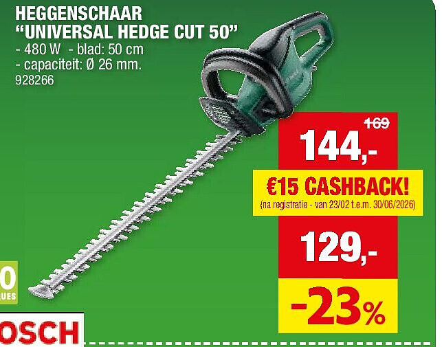HEGGENSCHAAR “UNIVERSAL HEDGE CUT 50”