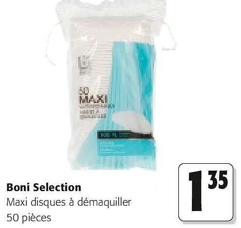 Boni Selection Maxi disques à démaquiller 50 pièces