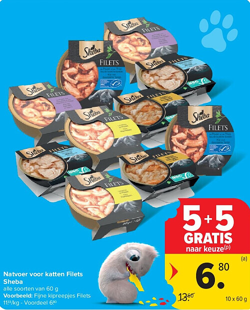 Natvoer voor katten Filets Sheba
