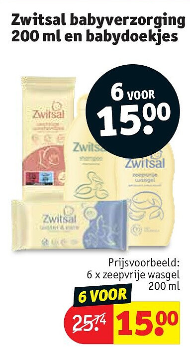 6 x zeepvrije wasgel 200 ml