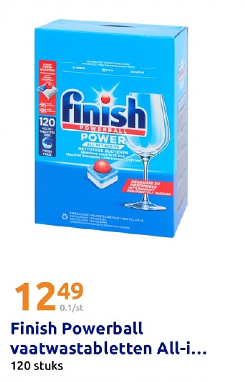 Finish Powerball vaatwastabletten All-in-1 Essential