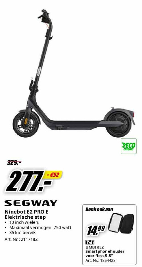 Ninebot E2 PRO E Elektrische step