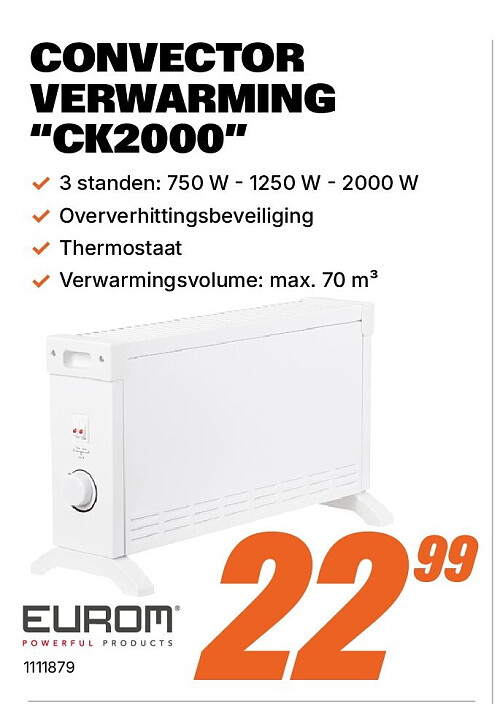 CONVECTOR VERWARMING “CK2000”