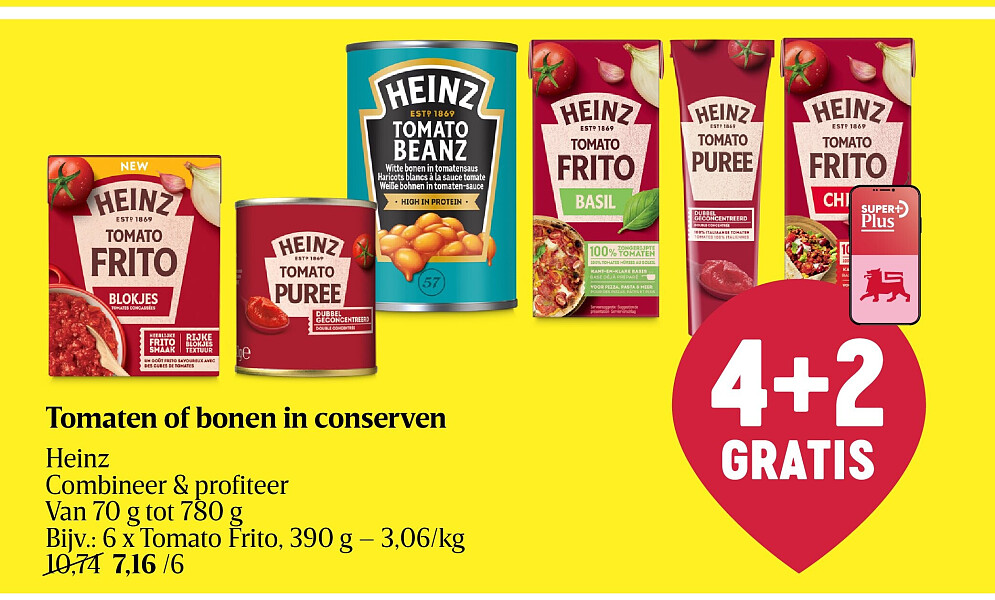 Tomaten of bonen in conserven