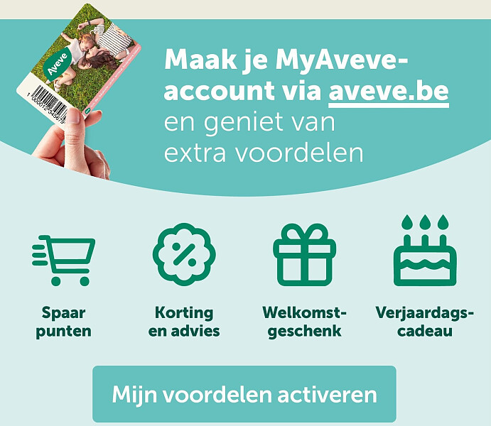 Maak je MyAveveaccount via aveve.be