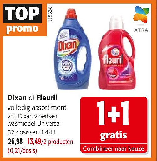 Dixan vloeibaar wasmiddel Universal 32 dosissen 1,44 L