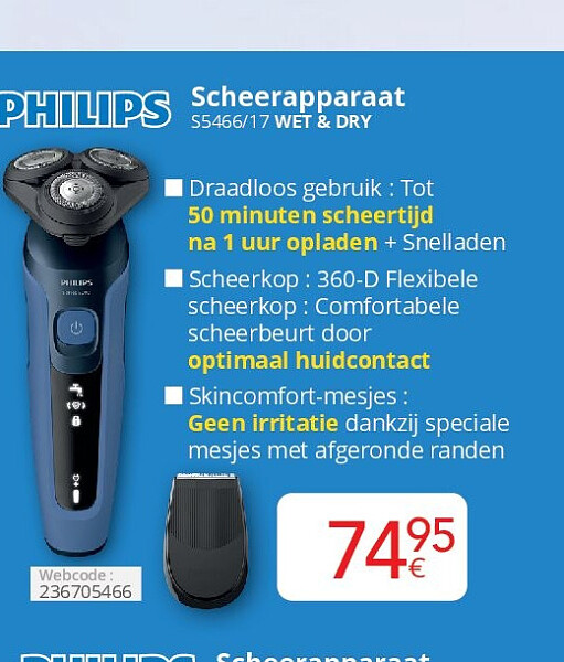 Scheerapparaat S5466/17 WET & DRY