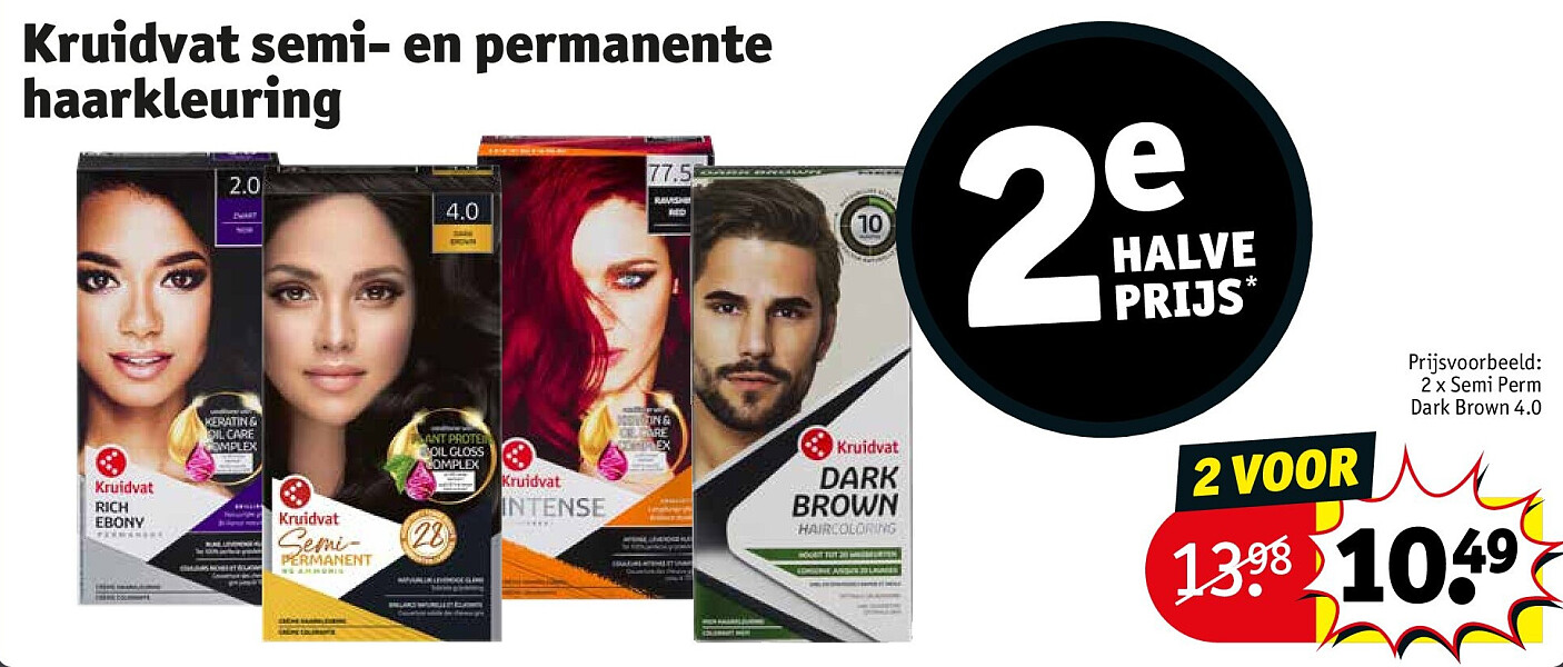Kruidvat semi- en permanente haarkleuring