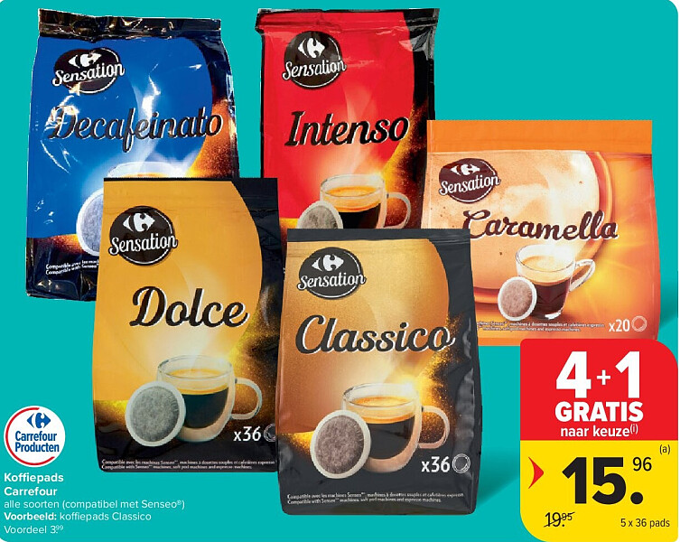 Koffiepads Carrefour