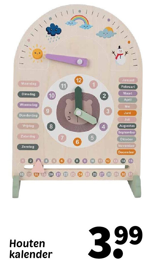 Houten kalender